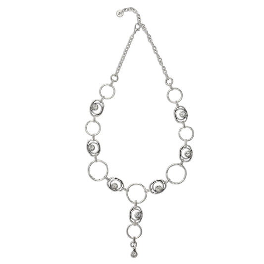 Chanour - Handmade Crystal Pewter Necklace - 3859