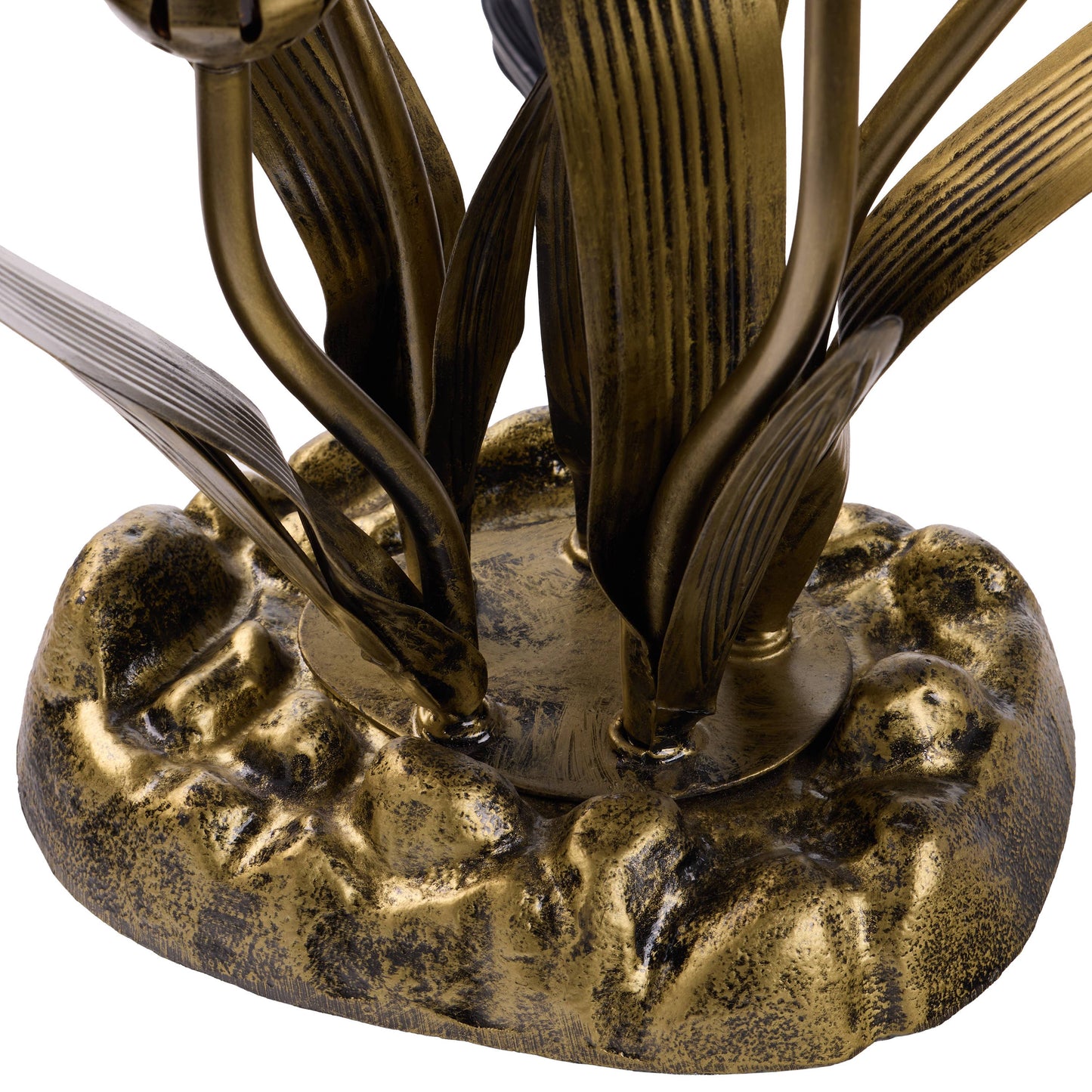 River of Goods - 20"H White Hand Blown Glass 5 Calla Lily Uplight Accent Lamp
