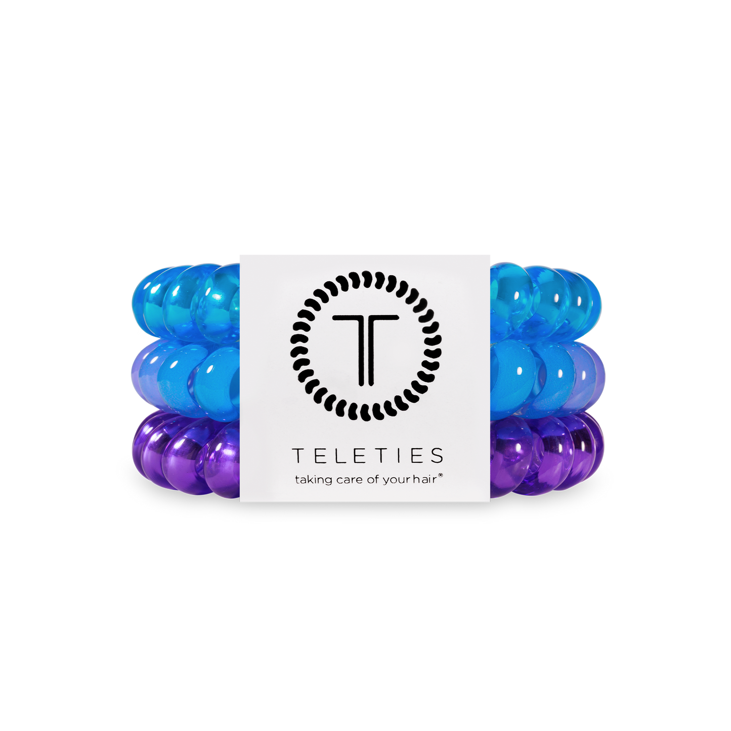 TELETIES - Spiral Hair Coils | Large | Miami Vice