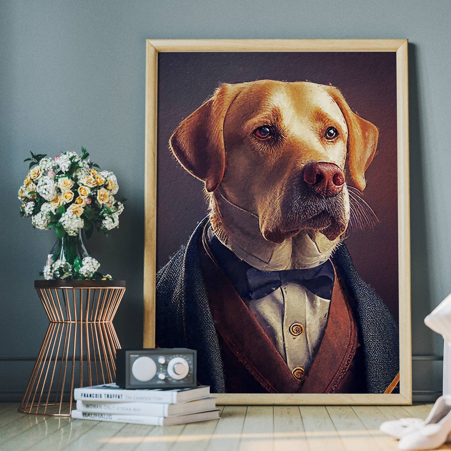 Ink & Drop - Labrador Renaissance Portrait: 11 ¾ x 15 ¾ in | 30x40 cm / Matte