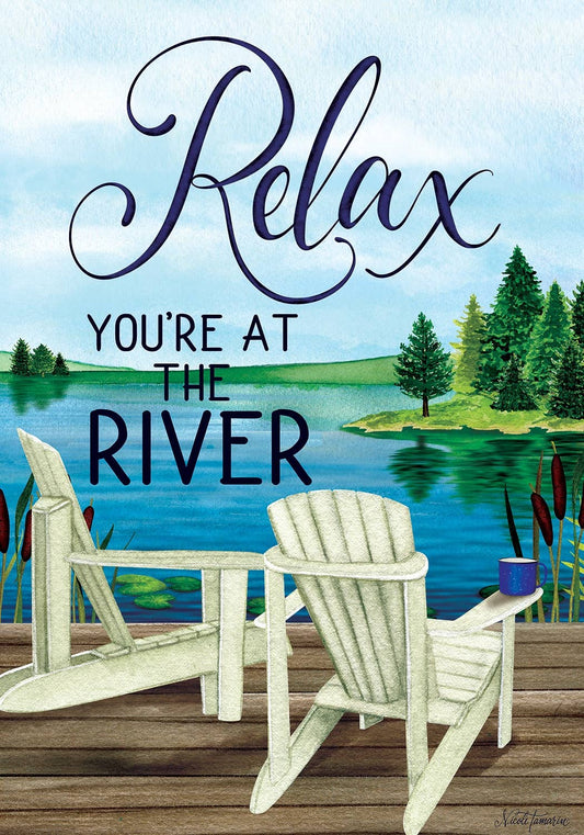Custom Decor - Relax River-FM - 12” x 18”