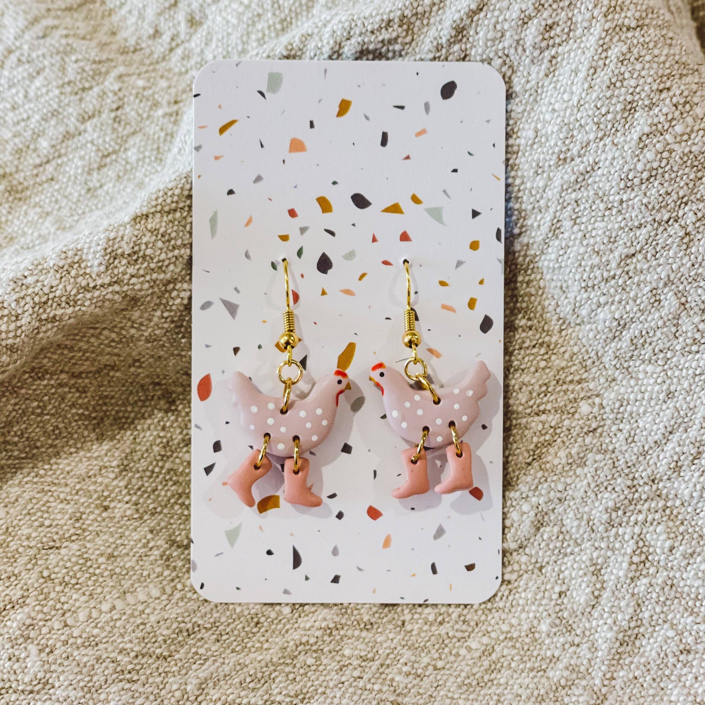 Sydni Carlson Art - Assorted Pack: Chickens with Boots Earrings