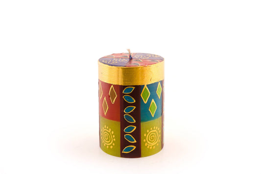 Thumbprint Artifacts - African Mineral Candle: Pillar 3” x 4” (50 hour burn time)