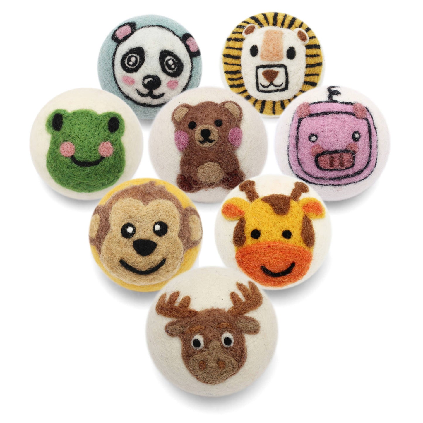 Ethical Global - Cute Animals: Eco Wool Dryer Balls Fair Trade: Frog