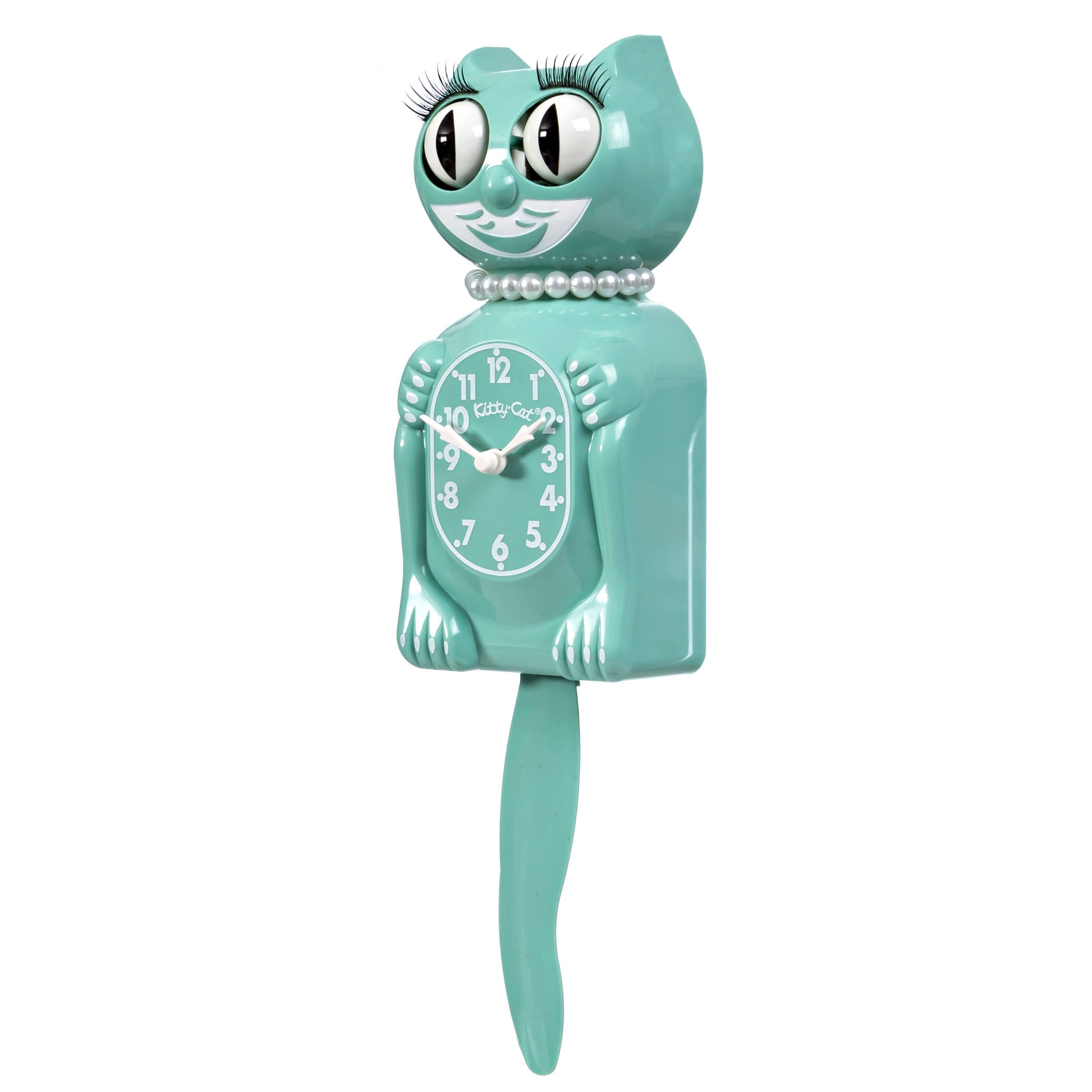 Kit-Cat Klock Ocean Waves Miss Kitty-Cat Klock (Smaller Size)