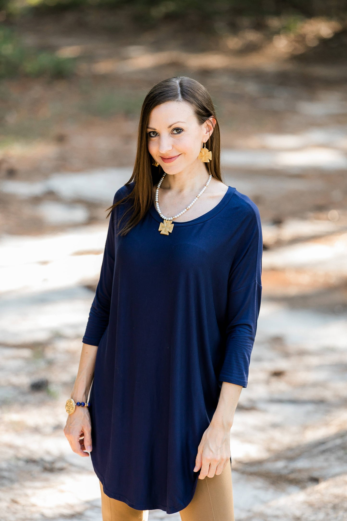 Hidden Truth Jewelry - Pearls with the Elizabeth Cross Necklace