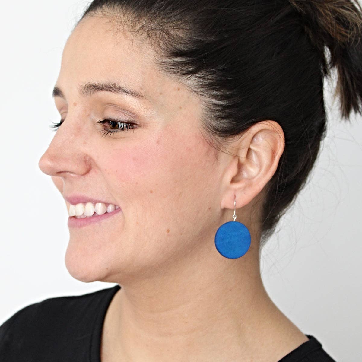 Sylca Designs - Cobalt Dot Rosie Dangle Earrings