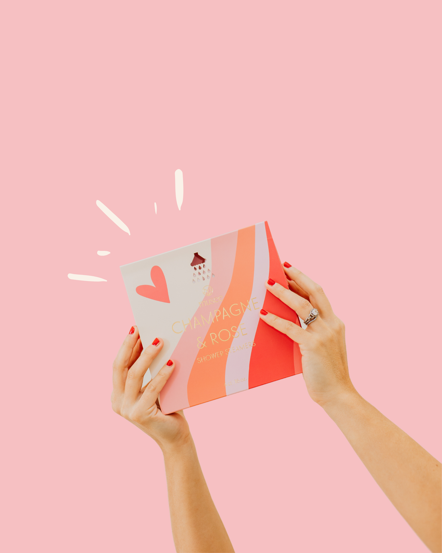 Musee - Champagne and Rose Shower Steamers