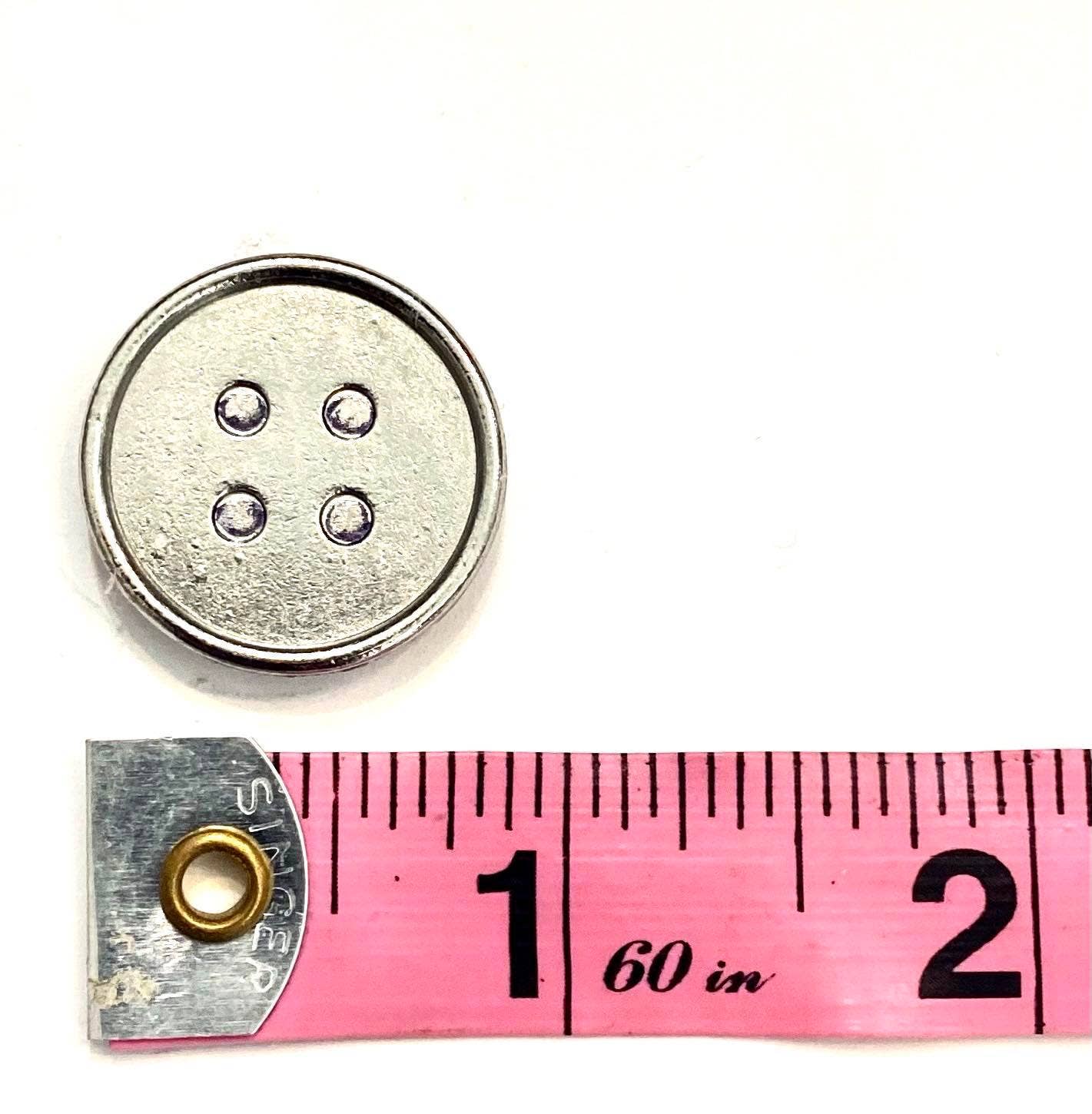 MagneButton - NEW Button Collection Shiny Silver