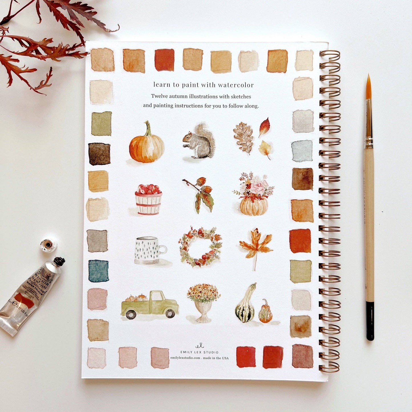 emily lex studio - Autumn watercolor workbook presale