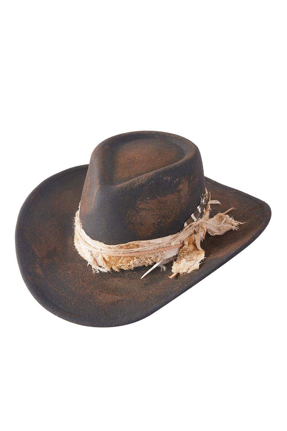 MiMi Wholesale - MH0238 Scarlett Heritage Worn Shapable Cowboy/Fedora Hat