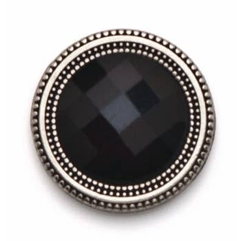 MagneButton - Jumbo Black Crystal