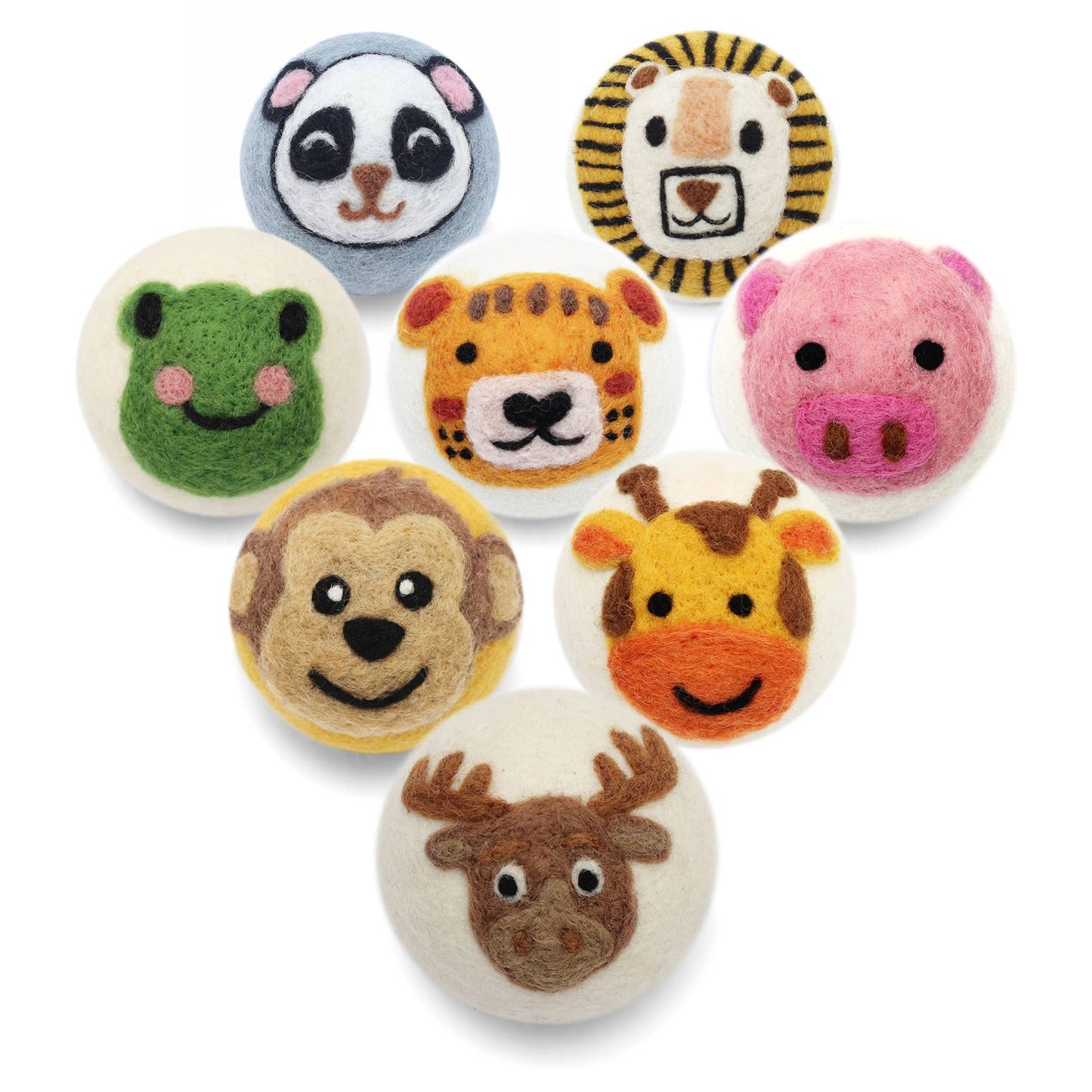 Ethical Global - Cute Animals: Eco Wool Dryer Balls Fair Trade: Giraffe