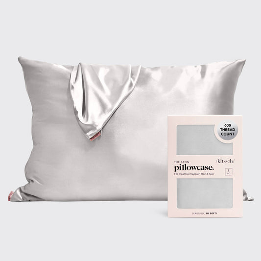 KITSCH - Satin Pillowcase - Silver