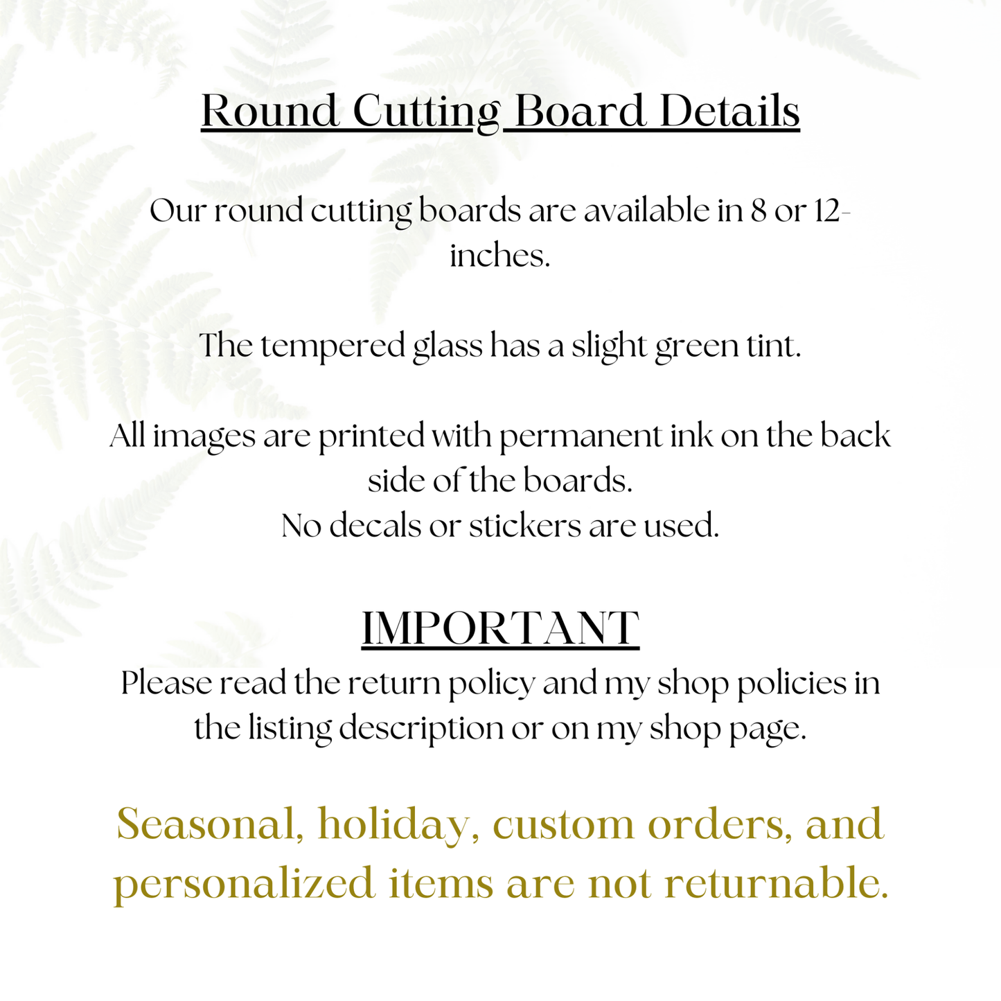 Fernville Creations - Mandala Cutting Board, Printed Image on Textured Glass: 12 Inch