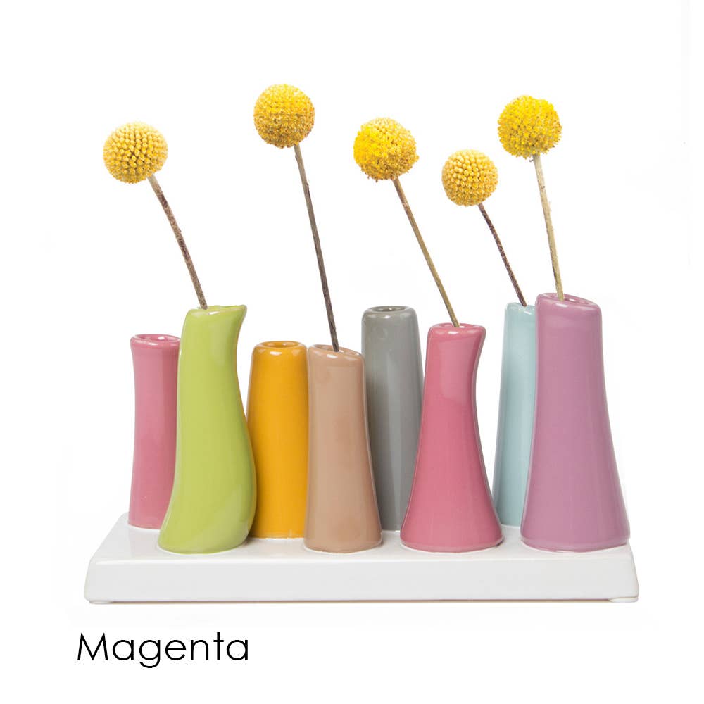 Chive - Pooley Modern Bud Vase For Flowers: Chartreuse