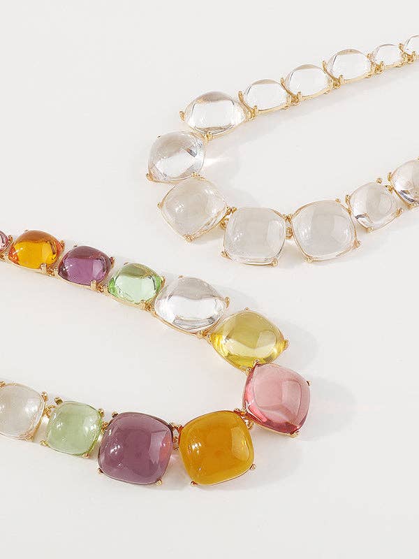 UZ Wholesale Store - Geometric Necklaces Accessories Dainty Necklace: FUSCHIA / One_size