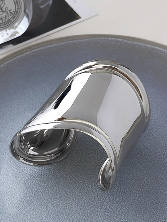 UZ Wholesale Store - Solid Color Irregularity Bracelet Accessories: Silver&Sliver / 1 PCS / 1 PCS