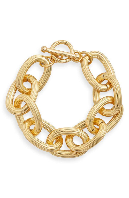 KARINE SULTAN - Layering Chain Bracelet: Gold