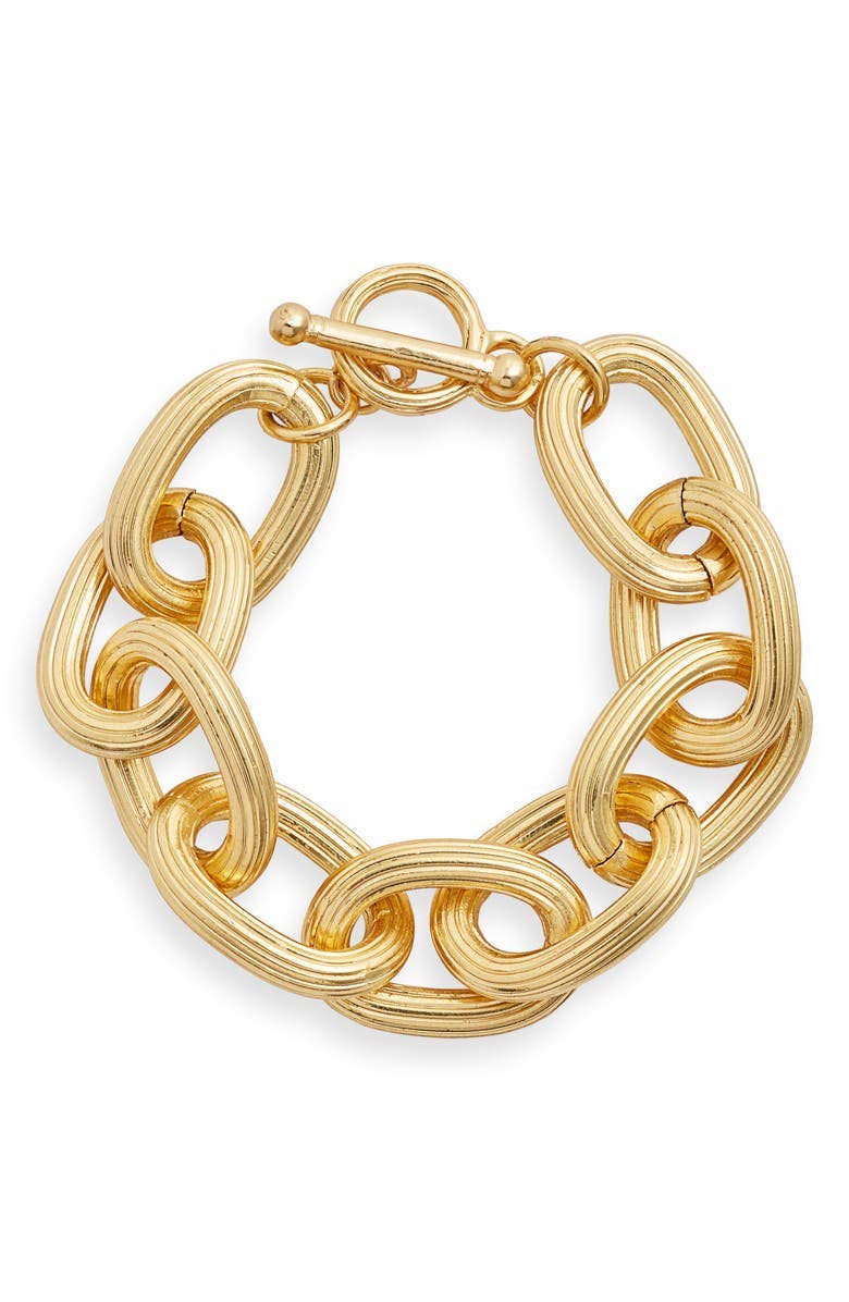 KARINE SULTAN - Elegant Layering Chain Bracelet for Chic Stacked Looks: Rose Gold