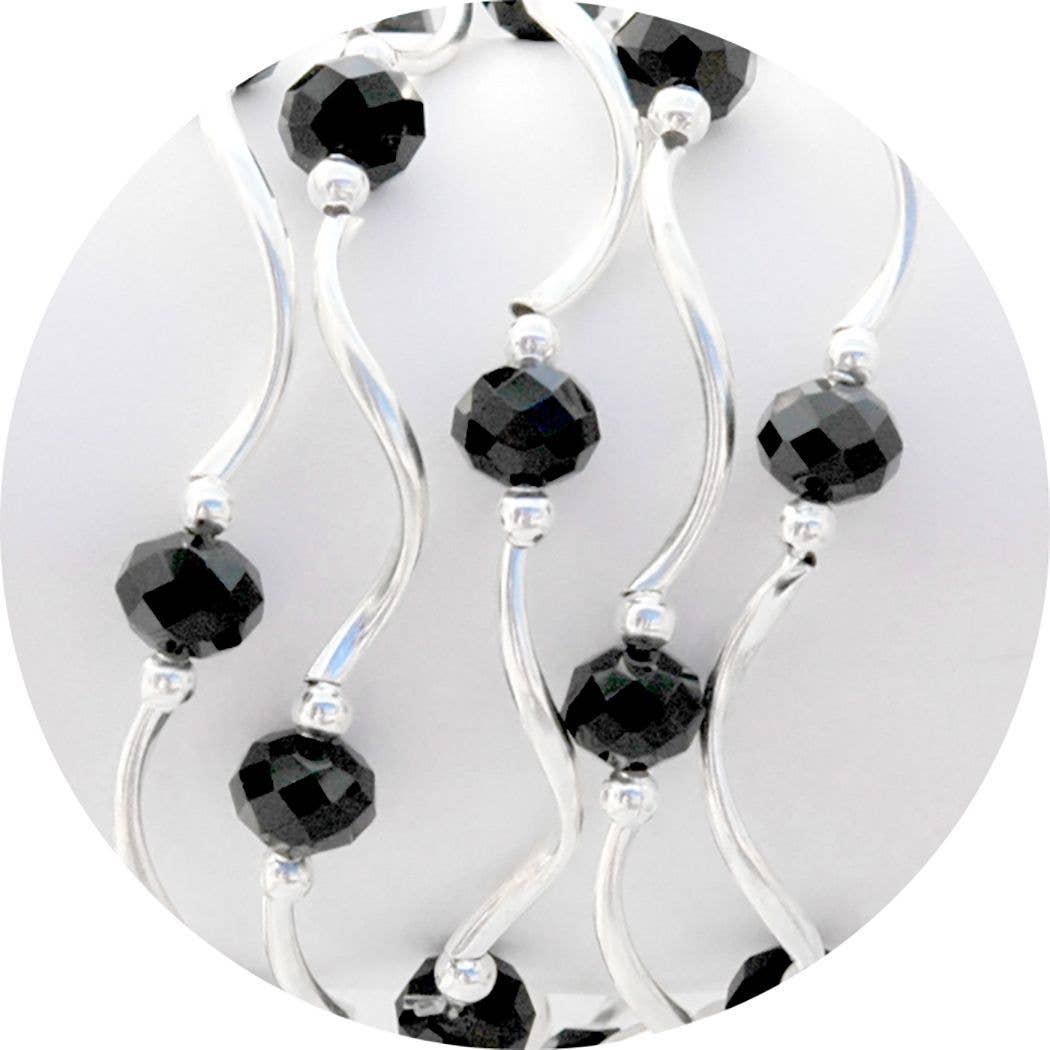 My Fun Colors - Fashion Stretch Bracelets Select from 91 Color Styles: Black