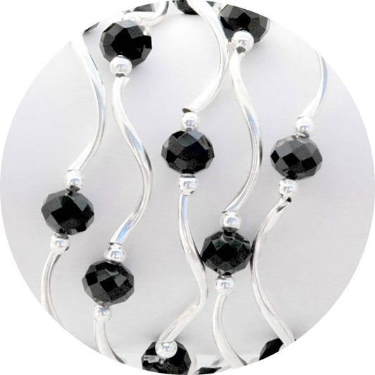 My Fun Colors - Fashion Stretch Bracelets Select from 91 Color Styles: Black