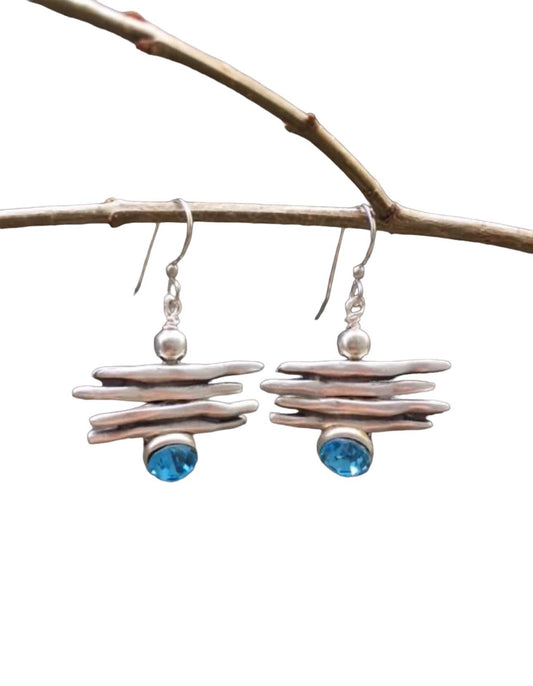 Volare - Solar Spike Earrings: B.topaz