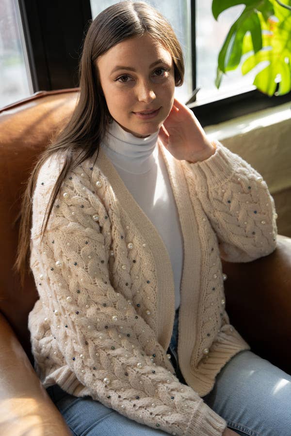 SAACHI - Party Pearl Cardigan