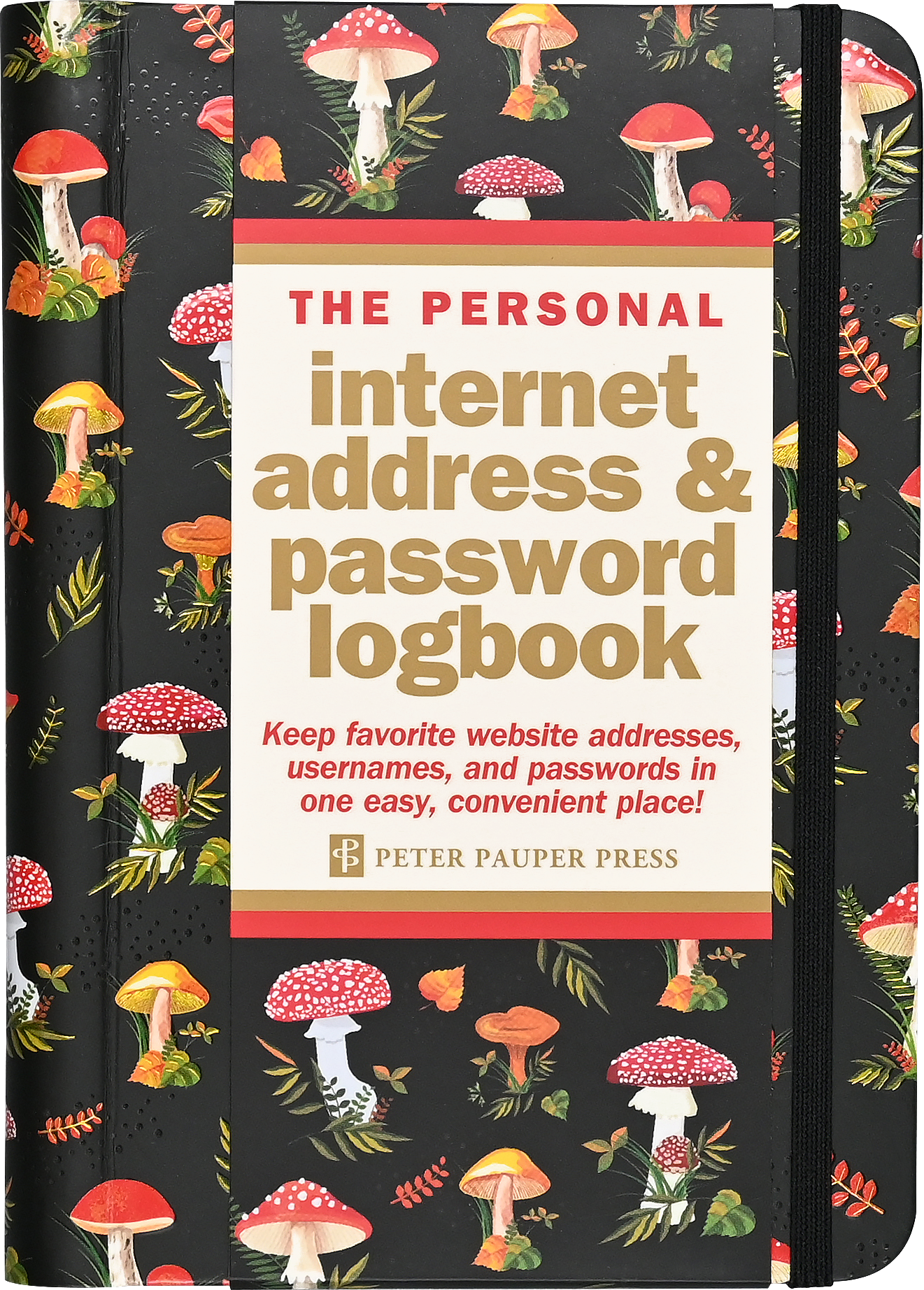 Peter Pauper Press - Mushrooms Internet Address & Password Logbook