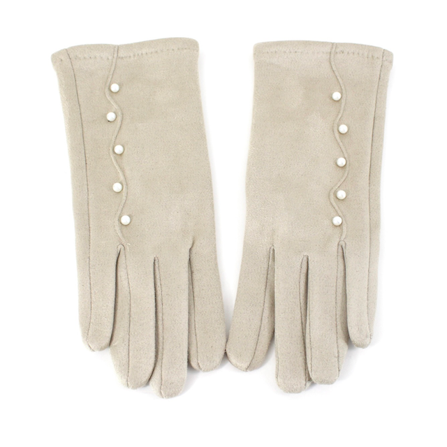 Pretty Persuasions - A23059 Danube Gloves w/Faux Pearl: 01 Green