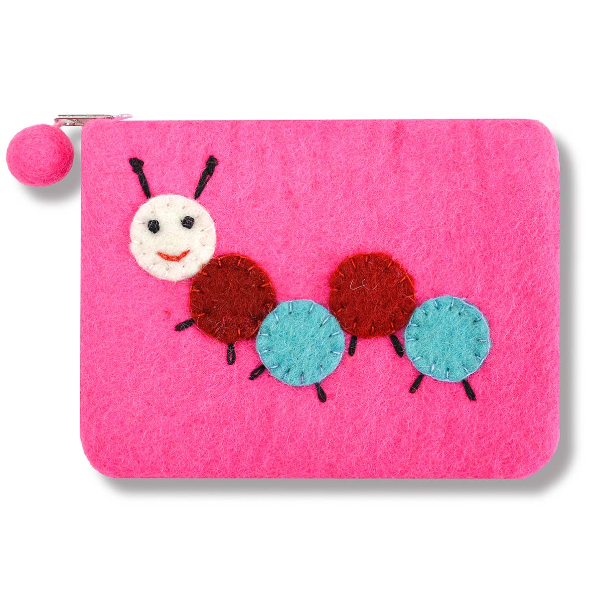 BNB Crafts Inc. - Caterpillar Design Zip Purse: Turquoise