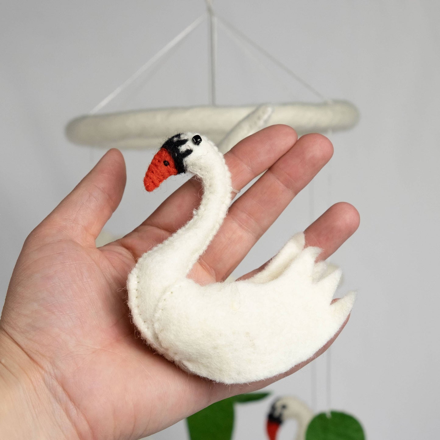 The Winding Road - Baby Mobile - Swan - Nursery Decor