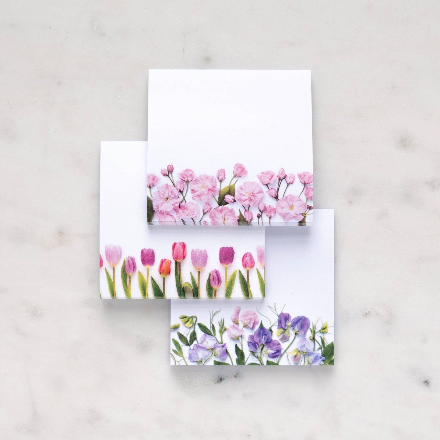 Bottle Branch - Sticky notes set - Pastel flowers