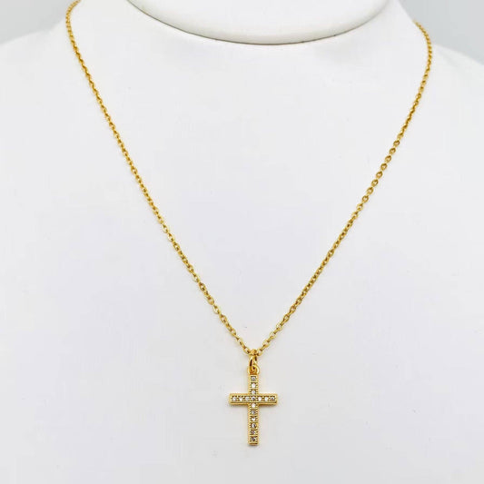 Mio Queena - Multi-Style Inlaid Cubic Zirconia Cross Pendant Necklace: 6#