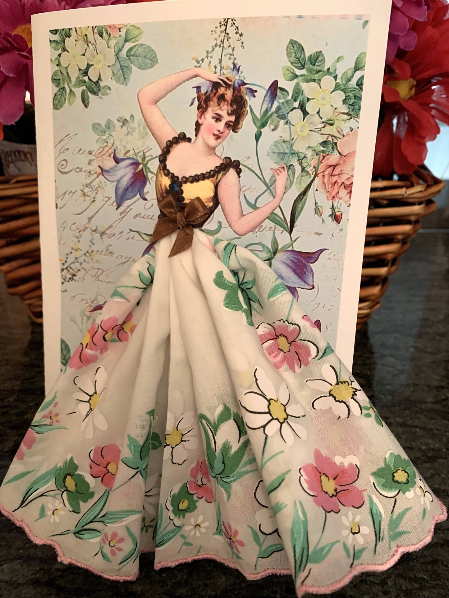 MOMENTS IN THYME - Bluebell Fairy Keepsake Hanky Card