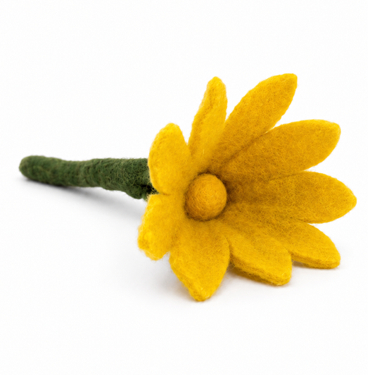 BNB Crafts Inc. - Small Sharp Design Colorful Stick Flower: Yellow