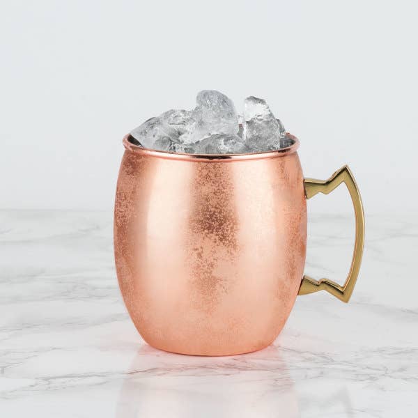 Twine - Solid Polished Copper Moscow Mule Mug w/ Brass Handle