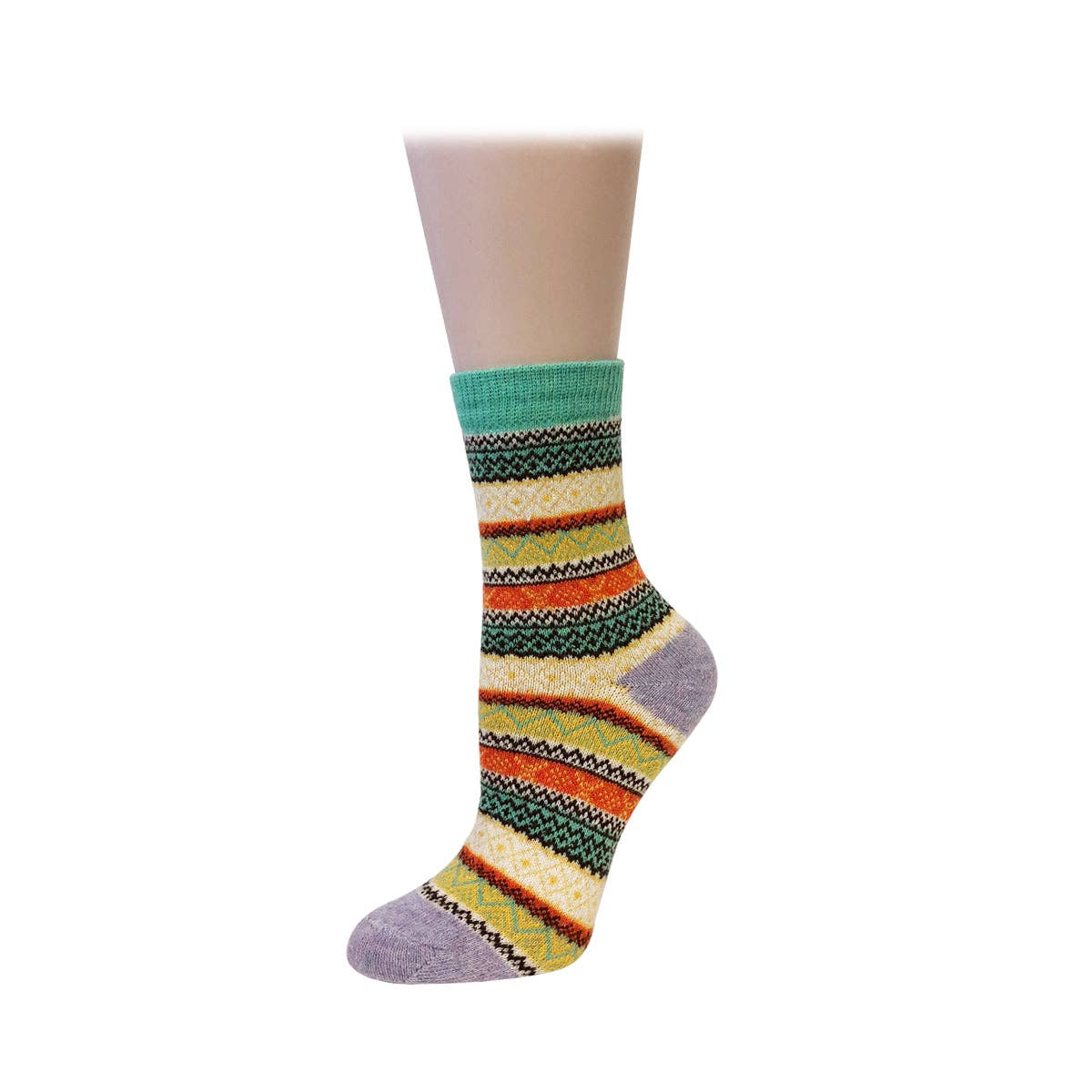 Wrapables.com - Wrapables Women's Thick Winter Warm Wool Socks (Set of 5): Boho