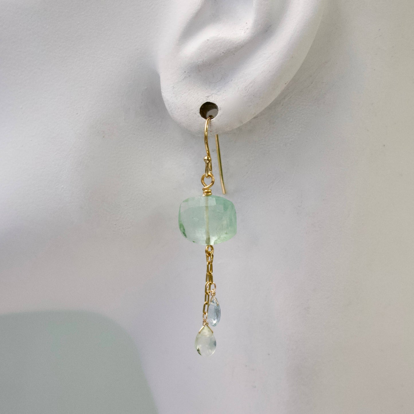 a.v. max - Semi Precious Dangle Earrings: Lapis/Lab