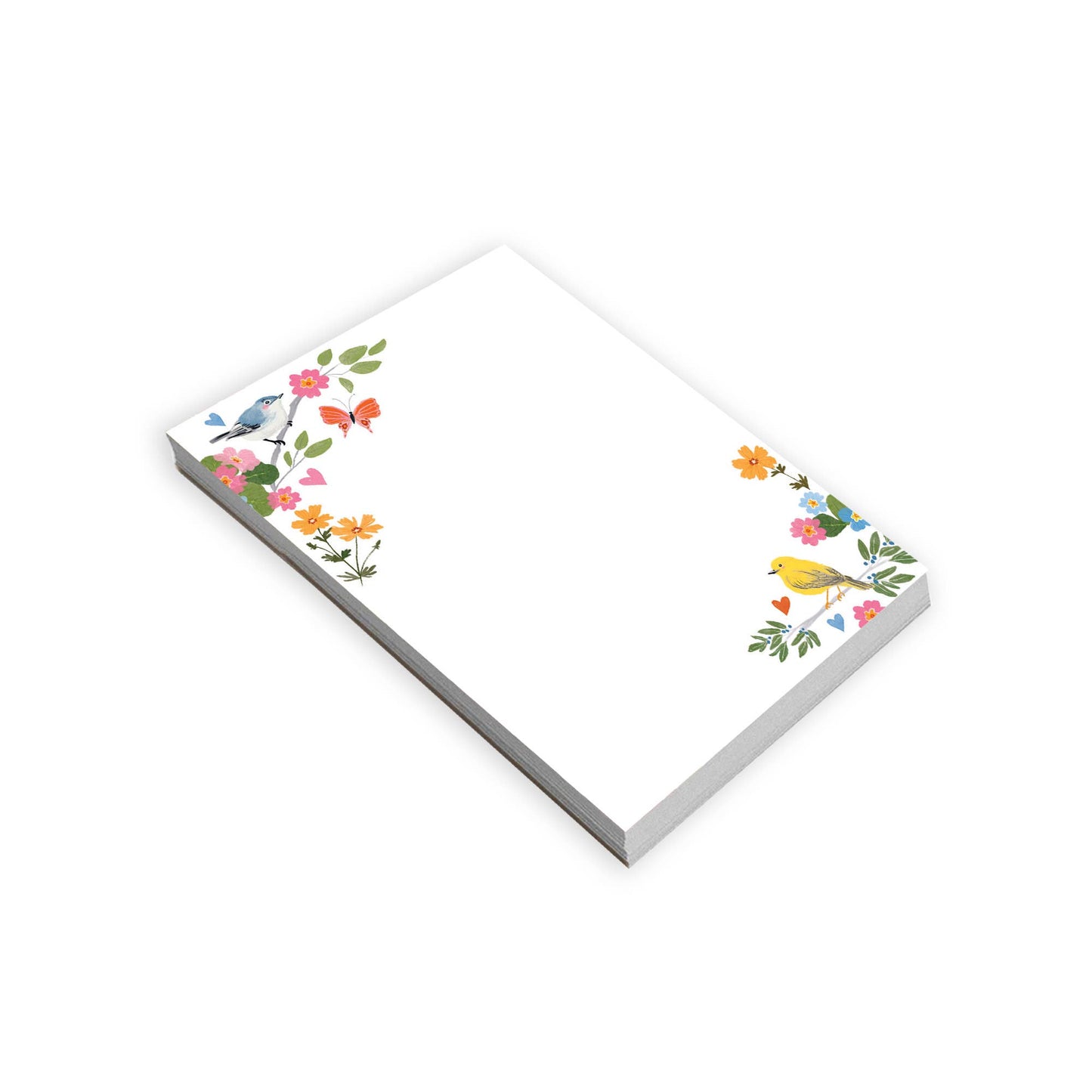 GINA B DESIGNS - Memo Pad -  Songbirds & Flowers