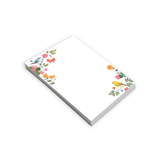 GINA B DESIGNS - Memo Pad -  Songbirds & Flowers