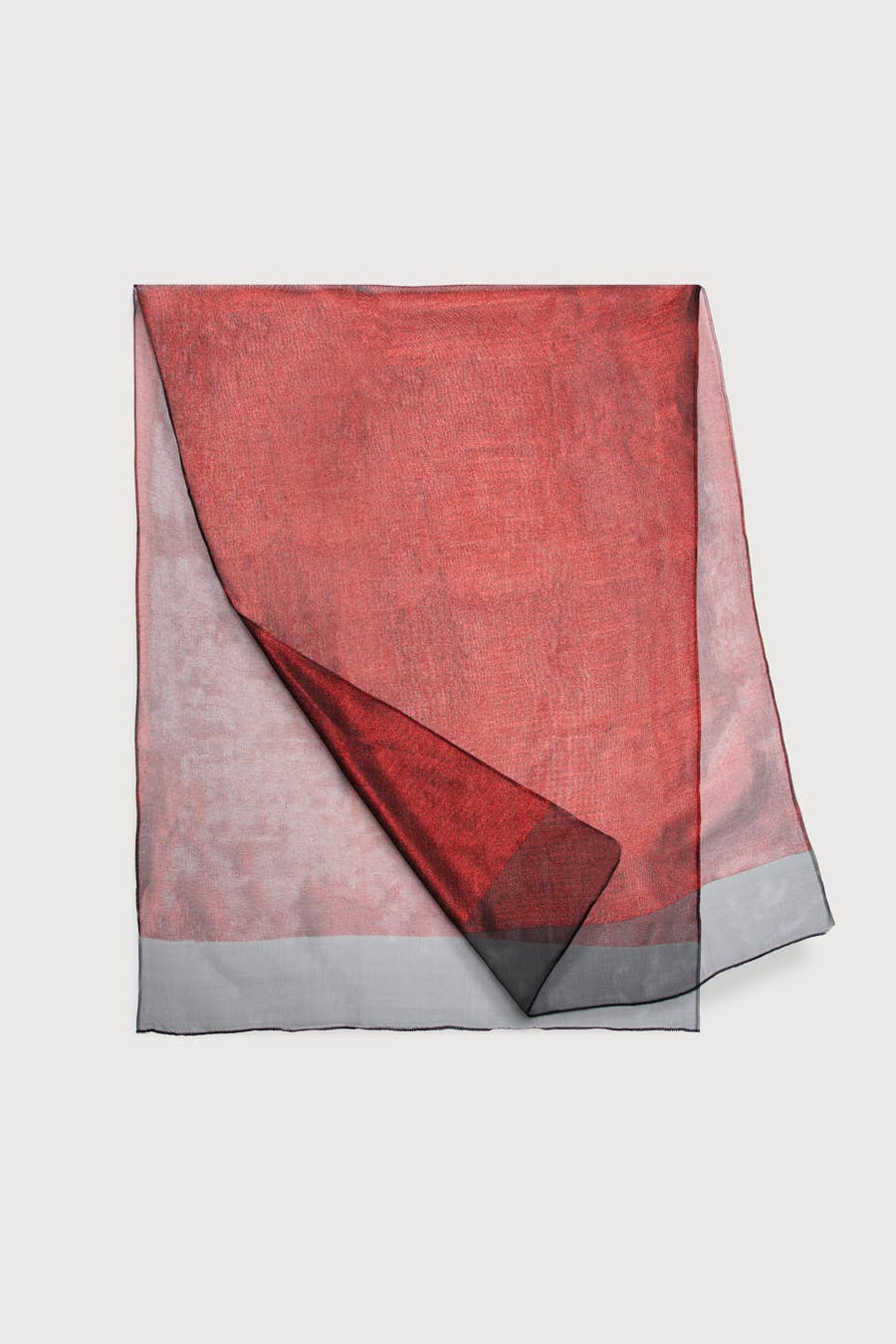 SAACHI - Silk Glimmer Scarf: Burgundy