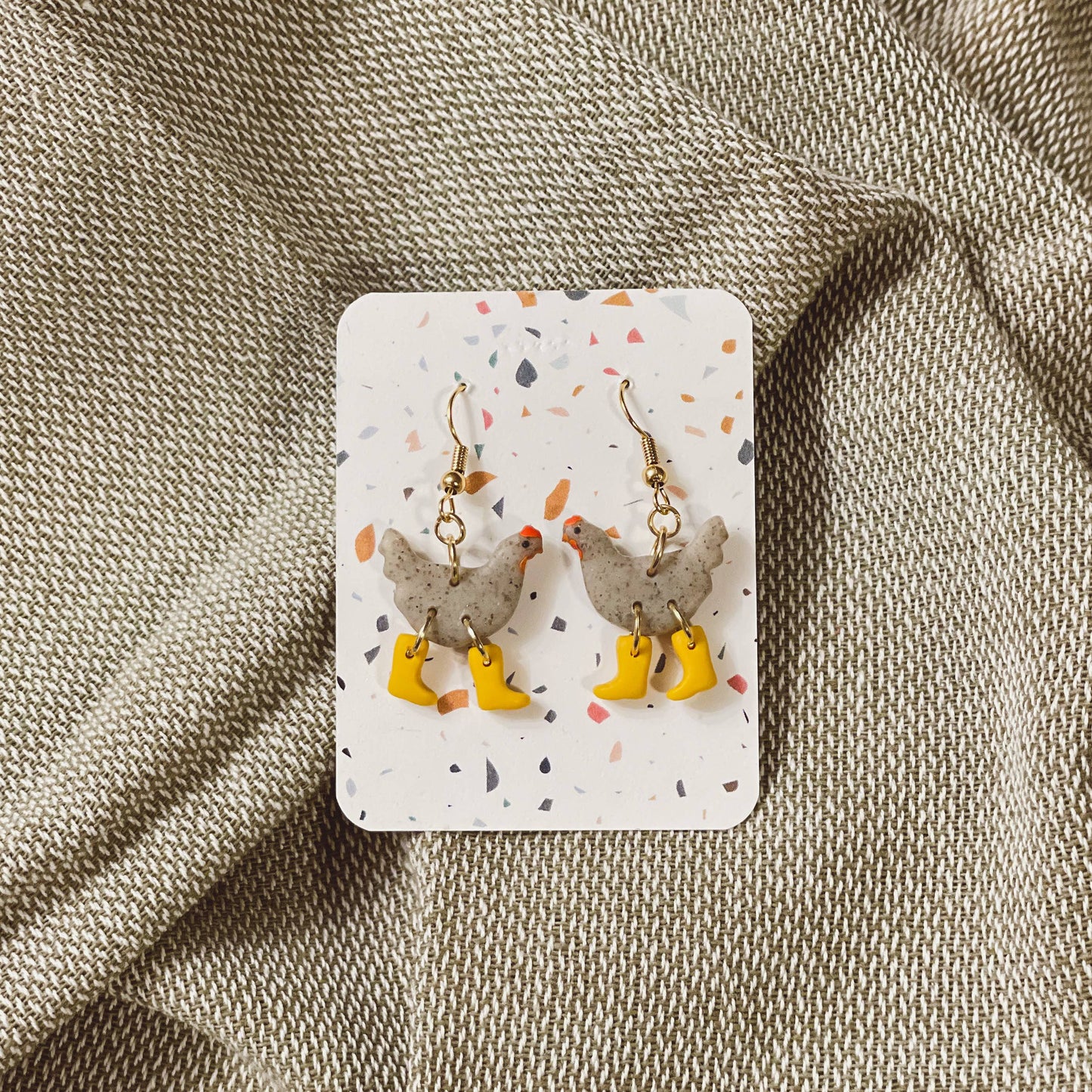 Sydni Carlson Art - Assorted Pack: Chickens with Boots Earrings