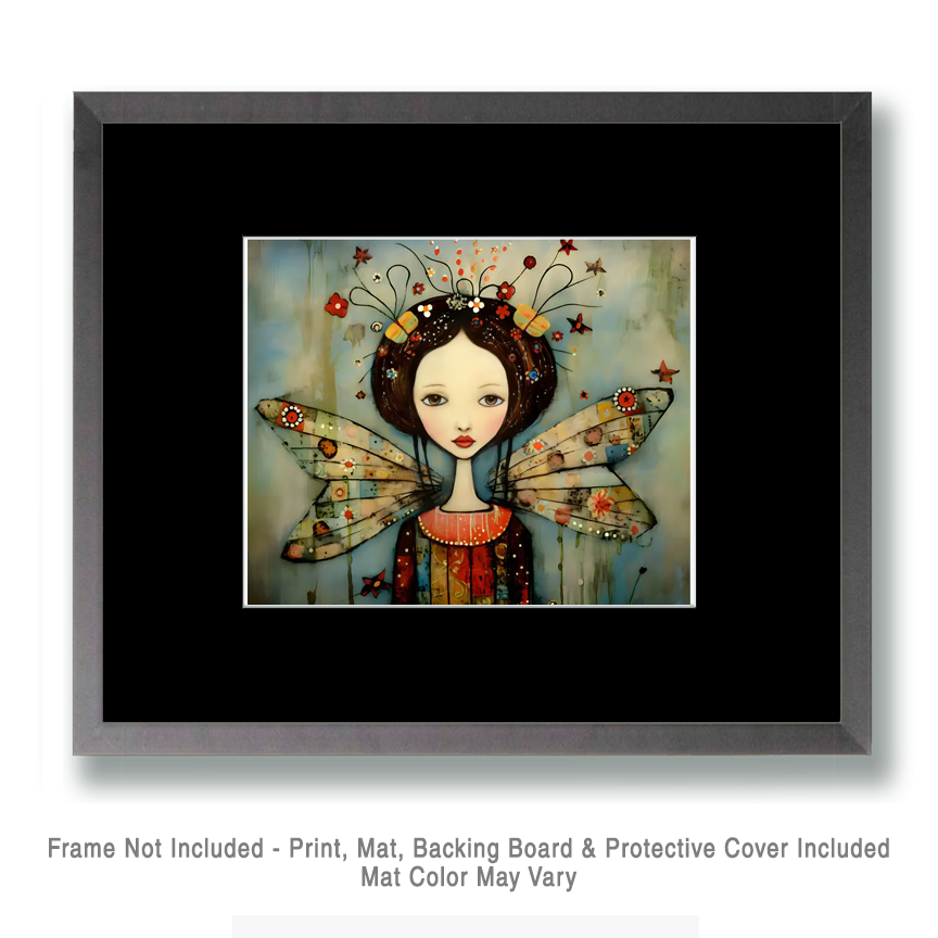 Mowbi - Grunge Fairy Princess Art Print: 8x10