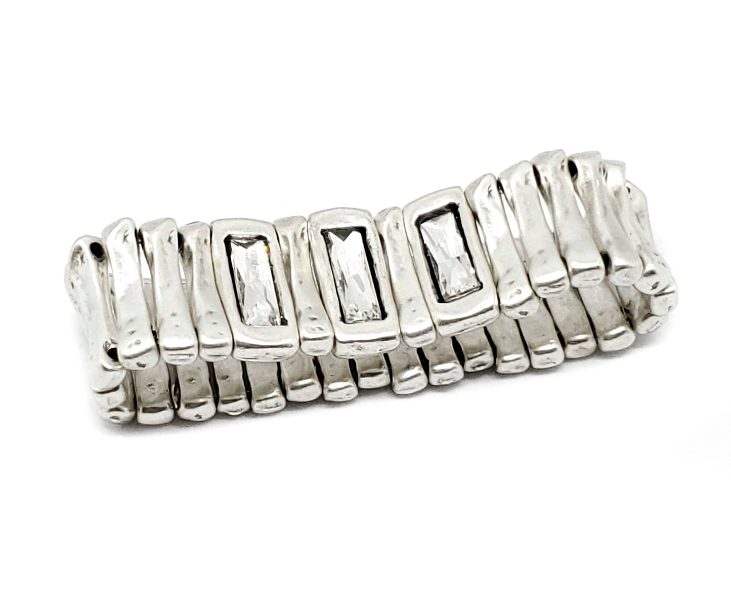Chanour - Handmade Pewter Bracelet - NB2155 CLEAR