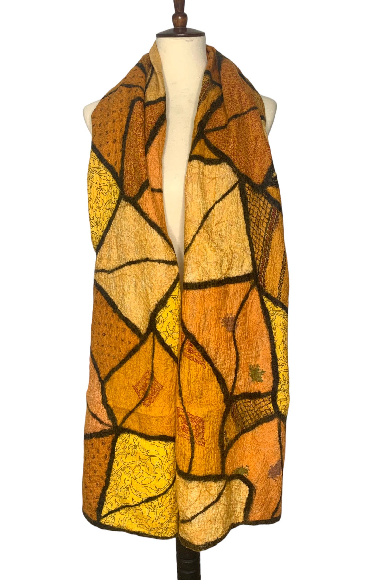 Pomegranate Moon - Sari Patchwork - Gold