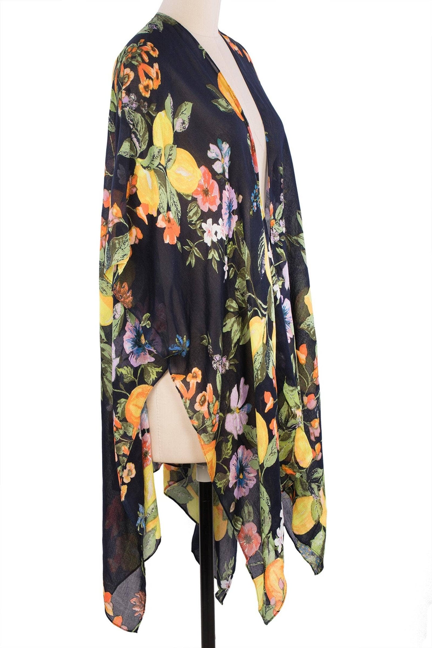 SAACHI - Citrus Garden Kimono: Aqua