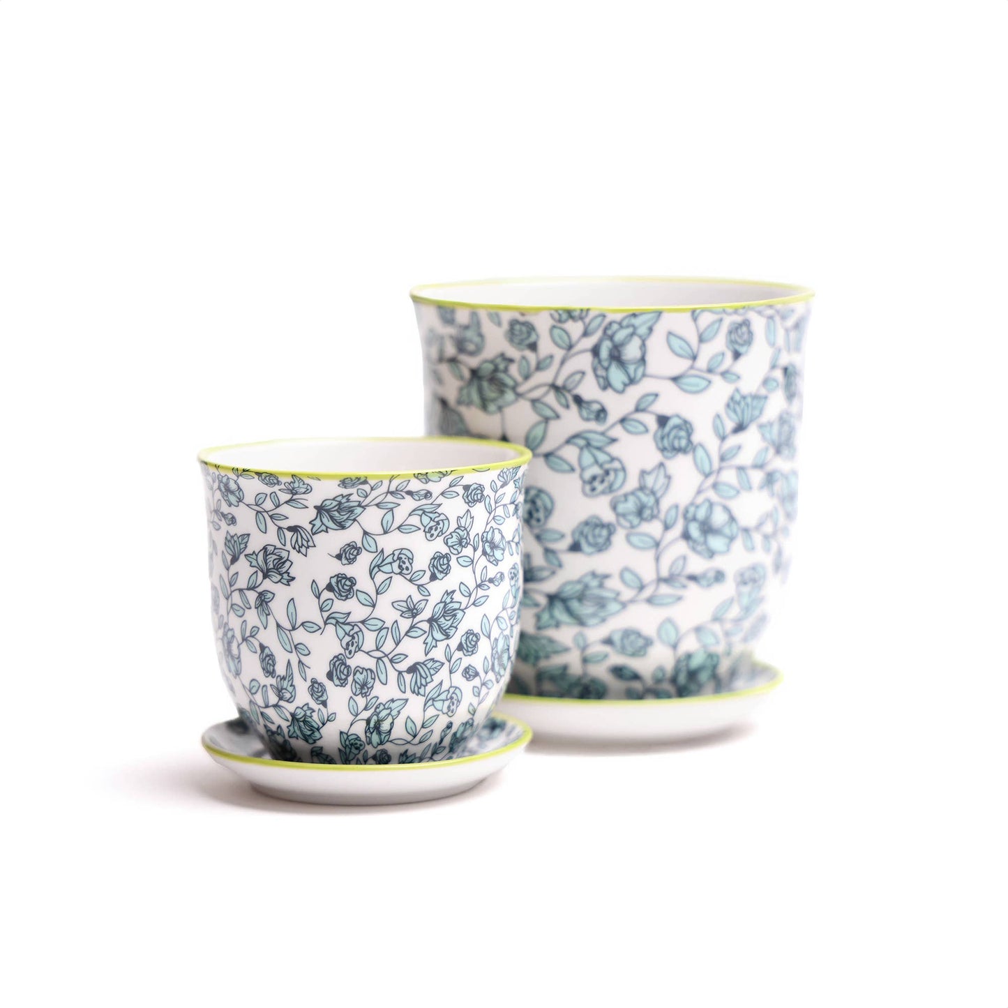 Chive - Liberte Indoor Porcelain Plant Pots: Grey Forest / 3.25"