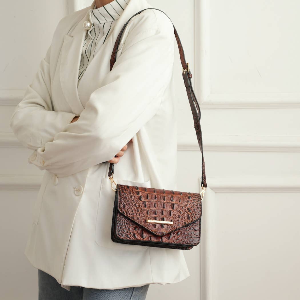 MKF Collection - MKF Vanta Women's Saddle Crossbody Fashion Handbag.: Brown