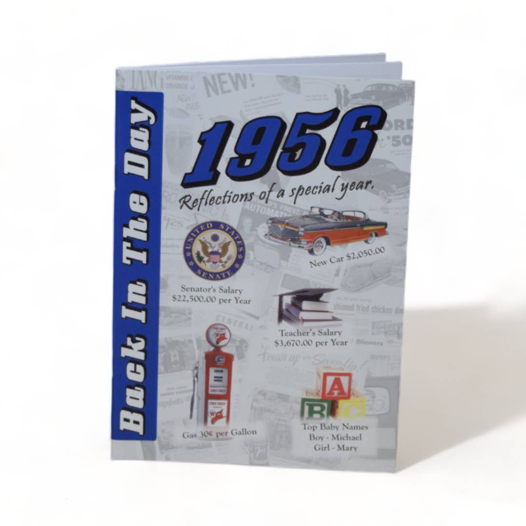 3 Oak Publishing / Back In The Day - 1956 Back In The Day Greeting Card / Booklet (envelope inclu